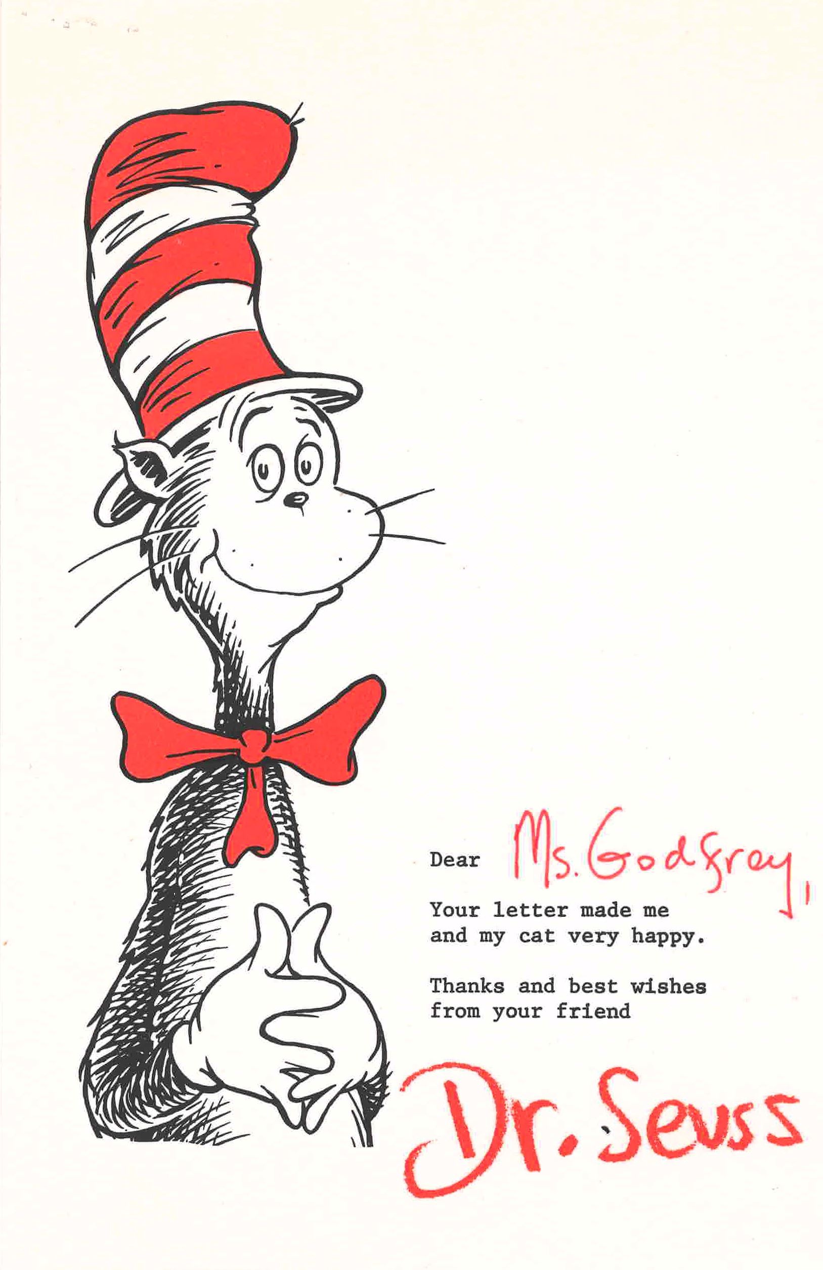 Dr Seuss cat and the hat