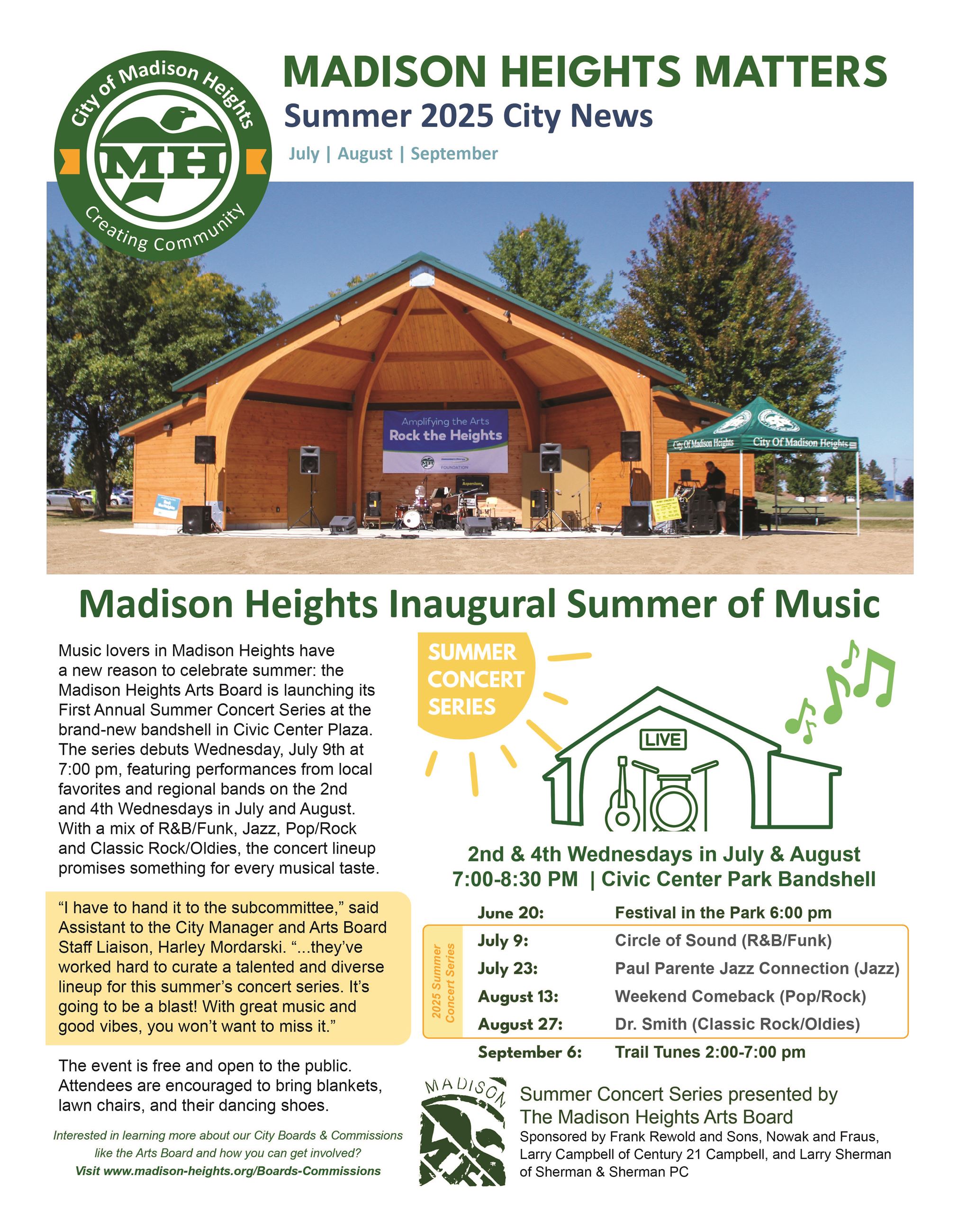Cover image of the Summer Newsletter
