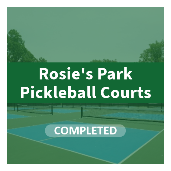 Rosie's Park Pickleball Court Project Marked Complete