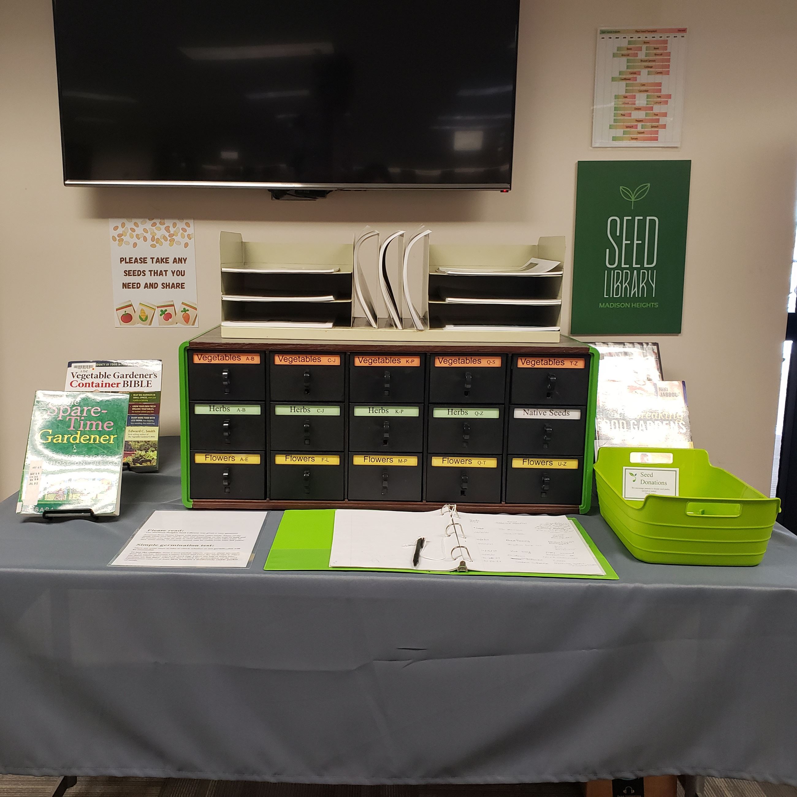 Seed Library Photo inside library