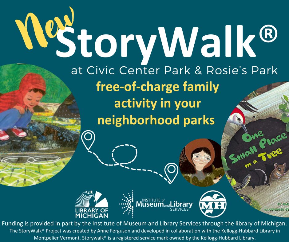 New StoryWalk at Rosie's Park and Civic Center Park