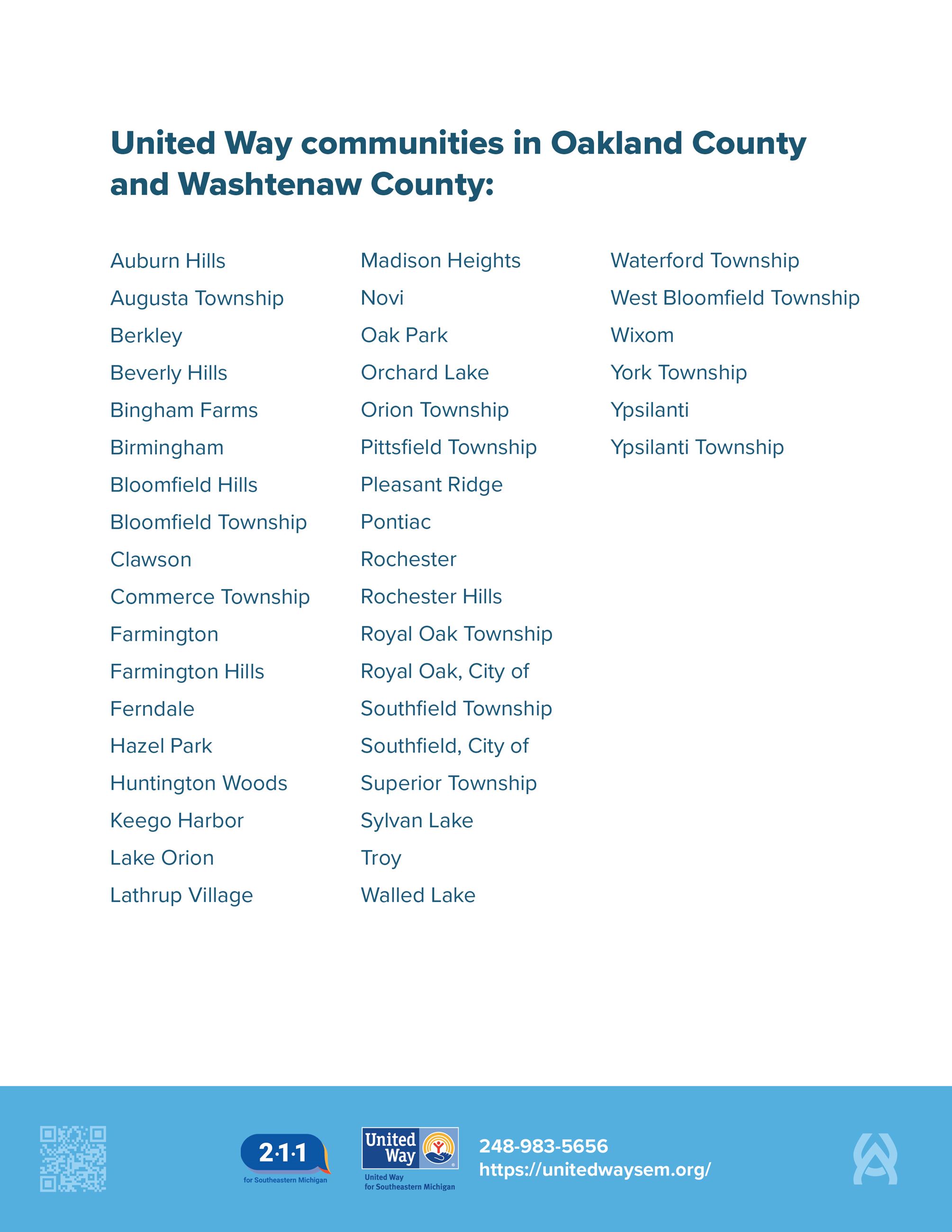 2023 WRAP Flyer listing communities