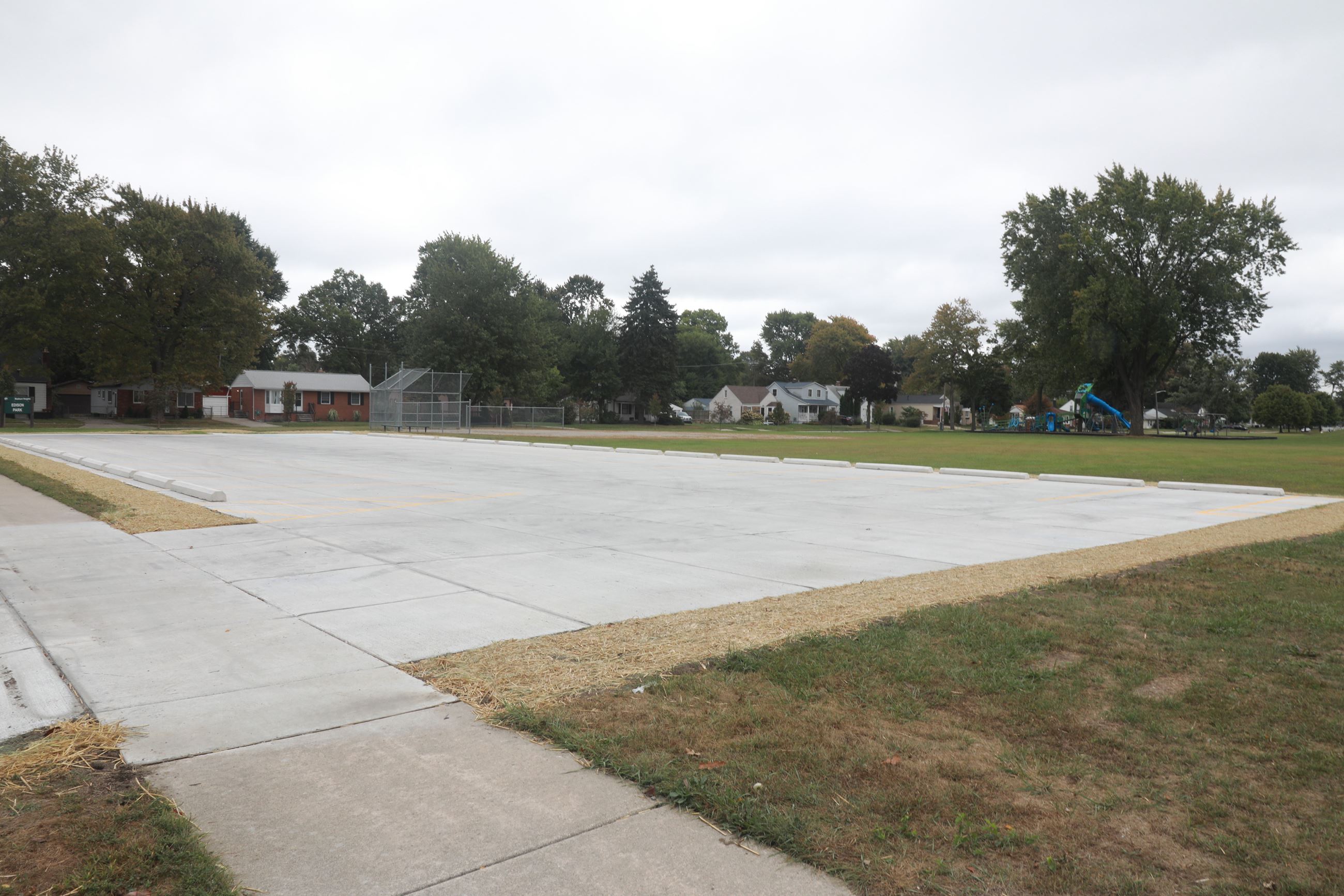 New Parking Lot at Edison Park